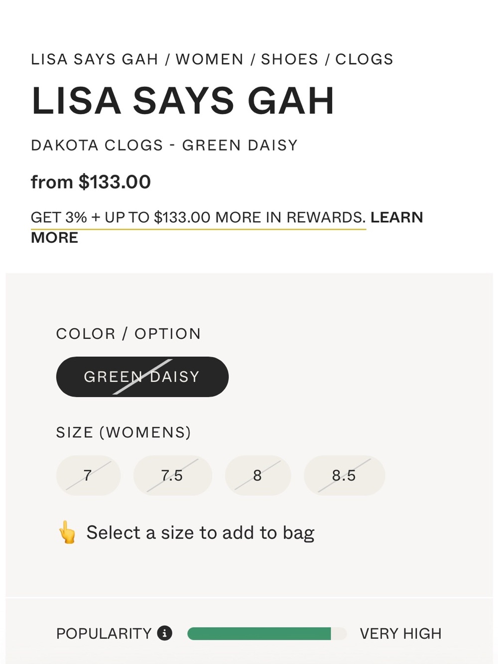 Lisa Says Gah Dakota clog in green daisy! - Picture 5 of 12